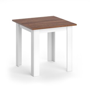 Vicco Esstisch Karlos Esszimmertisch Nussbaum Wohnzimmer Küchentisch 80cm Weiß 
