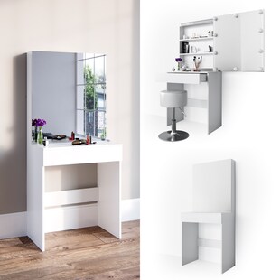 Vicco Schminktisch Melle Weiß 68 x 155 cm Schlafzimmer 