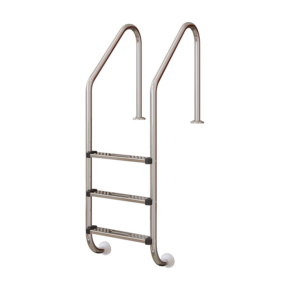 Poolleiter Einbauleiter 3 Stufen Schwimmbadleiter V2A Edelstahl Pool Einstieg 