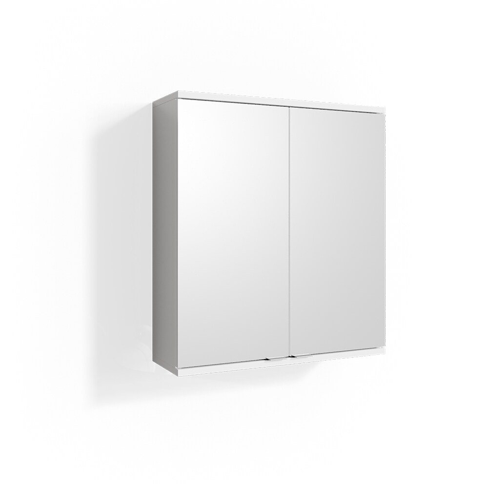 VICCO Spiegelschrank ROY 60 x 68 cm Weiß - Spiegel Badspiegel Bad Wandspiegel