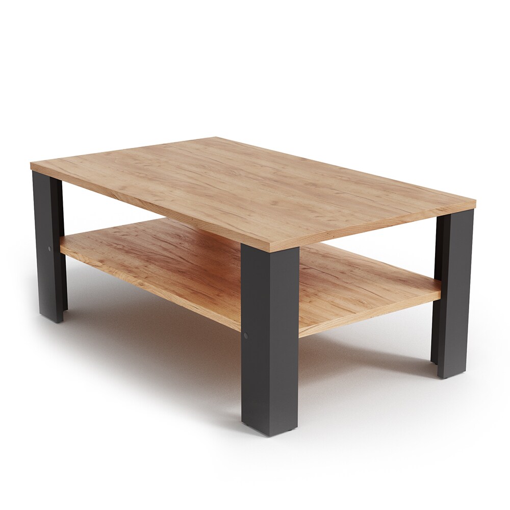 VICCO Couchtisch Anthrazit Sandeiche 100 x 60 cm
