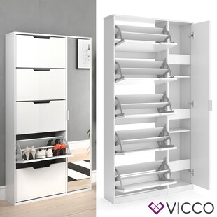 VICCO Schuhkipper LUCA groß 5 Fächer Schuhregal Schuhschrank Ständer 