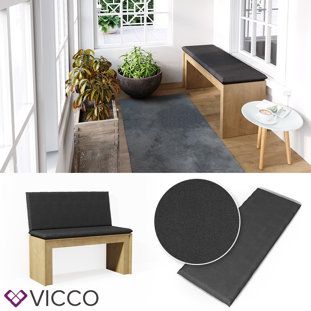 VICCO Bankauflage 100x40x5cm Bankpolster Gartenbank-Auflage Sitzpolster Auflage 