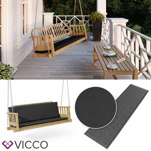 VICCO Bankauflage 140x40x5cm Bankpolster Gartenbank-Auflage Sitzpolster Auflage 