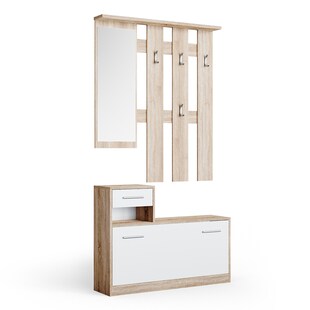 Vicco Flurgarderobe Set Billy sonoma Garderobe Dielengarderobe Kompaktgarderobe 