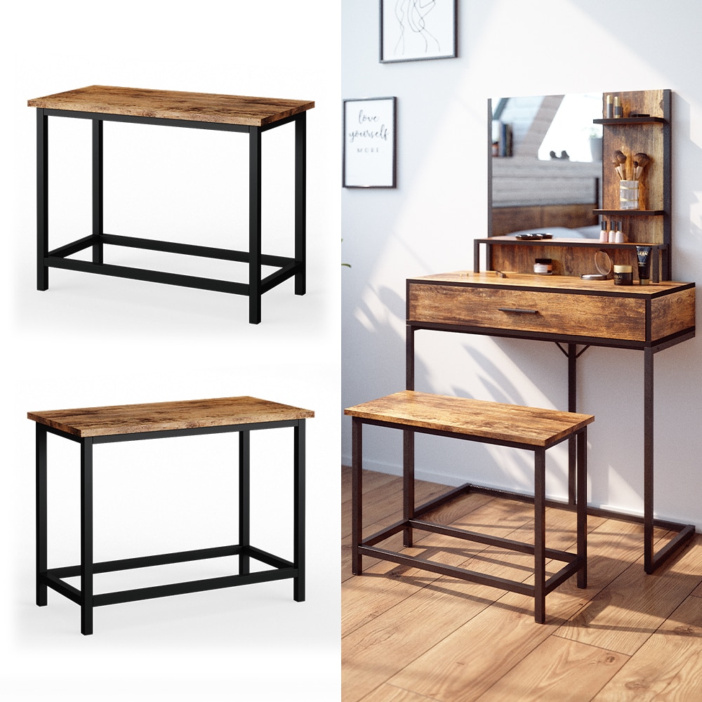 Vicco Sitzbank Fyrk Bank f&uuml;r Schminktisch 60cm Schminkhocker Sitzhocker 