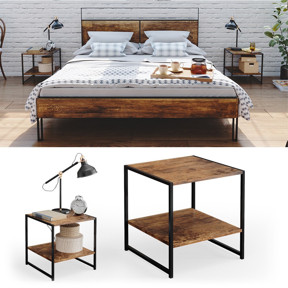 Vicco Nachttisch Nachtkommode Nachtschrank Fyrk 2er Set Nachtkonsole Kommode 