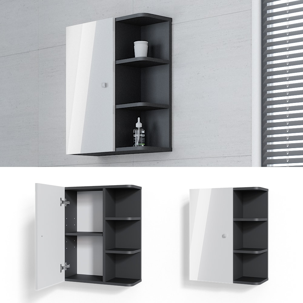 Vicco H&auml;ngeschrank Fynn Badschrank Badezimmerschrank mit Ablagen Badregal 