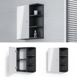 Vicco Hängeschrank Fynn Badschrank Badezimmerschrank mit Ablagen Badregal 