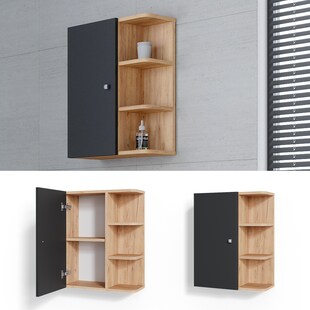 Vicco Hängeschrank Fynn Badschrank Badezimmerschrank mit Ablagen Badregal 