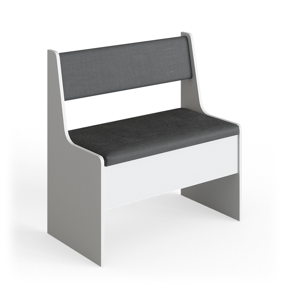 Vicco Eckbankgruppe K&uuml;chenbank Roman wei&szlig; 77cm Sitzbank mit Truhe Esszimmerbank f&uuml;r Esstisch 