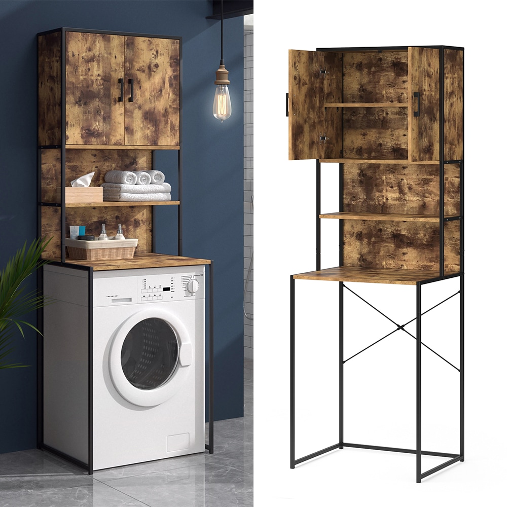 Vicco Waschmaschinenschrank Badschrank Hochschrank Fyrk Waschmaschinenregal 