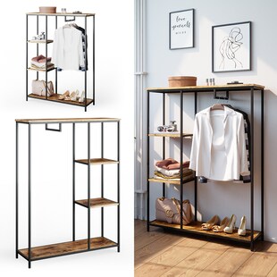 Vicco Kleiderschrank Garderobenschrank Fyrk Schlafzimmerschrank Kleiderstange 