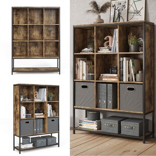 Vicco Bücherregal Raumteiler Standregal Fyrk 9 Fächer Ablage Aufbewahrungsregal 