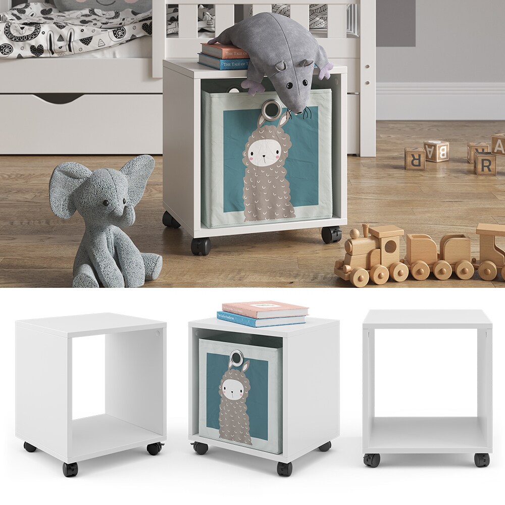 Vicco Rollcontainer Luigi f&uuml;r Faltbox Kinderregal 1 Fach Spielzeugregal Aufbewahrung 
