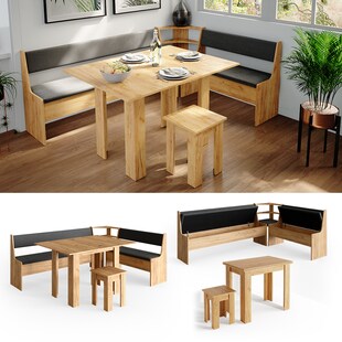 Vicco Eckbankgruppe Roman Eiche 210x150cm Esszimmergruppe Eckbank Sitzgruppe 