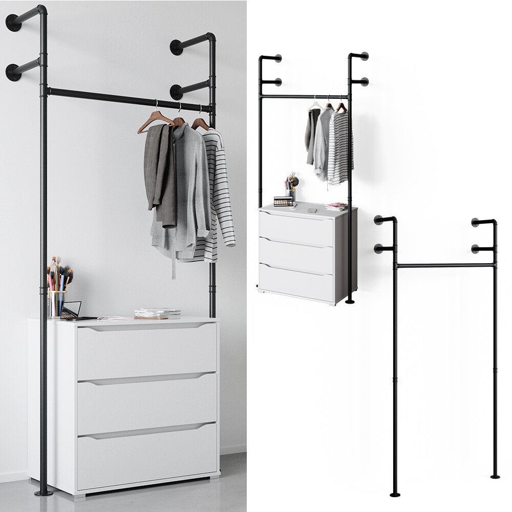 Vicco Loft Kleiderstange ILIARA Garderobe Kleiderschrank offen begehbar  90 cm 