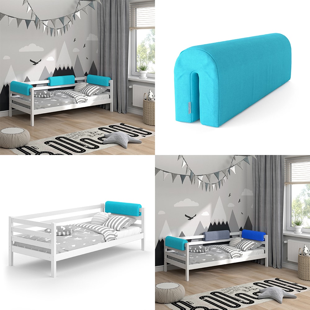 Vitalispa Bettkantenschutz Bettumrandung Kinderbett Kantenschutz türkis Babybett bei Marktkauf online bestellen