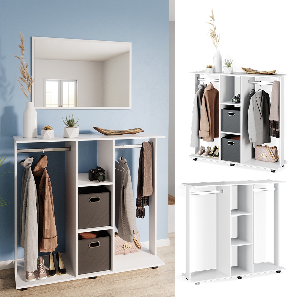 Vicco mobiler Kleiderschrank Garderobenschrank Robbie Dielenschrank Schlafzimmer 