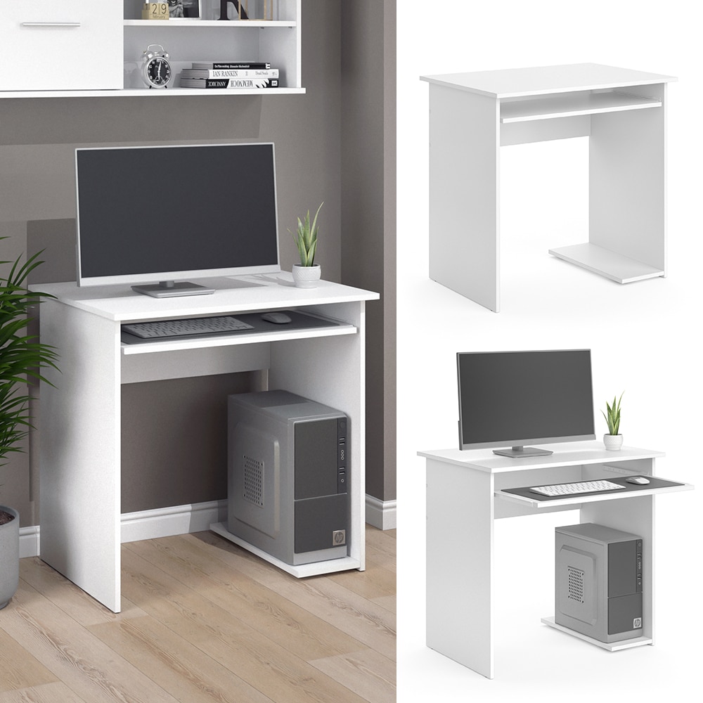 Vicco Schreibtisch B&uuml;rotisch Arbeitstisch Nick wei&szlig; Computertisch Laptoptisch 