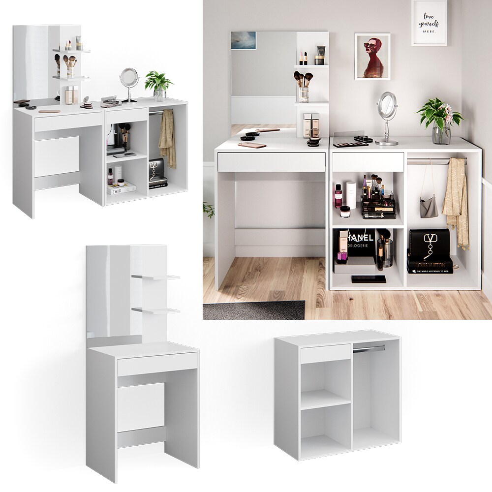 Vicco Schminktisch Frisiertisch Schminkkommode Isabelle Beistellschrank Kommode 