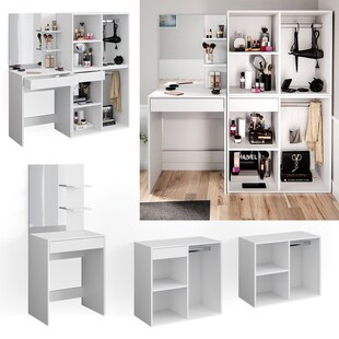 Vicco Schminktisch Frisiertisch Schminkkommode Isabelle Beistellschrank Kommode 