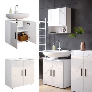 Vicco Waschbeckenunterschrank Badschrank Unterschrank Irma Badezimmerschrank 