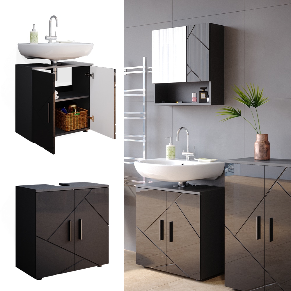 Vicco Waschbeckenunterschrank Badschrank Unterschrank Irma Badezimmerschrank 