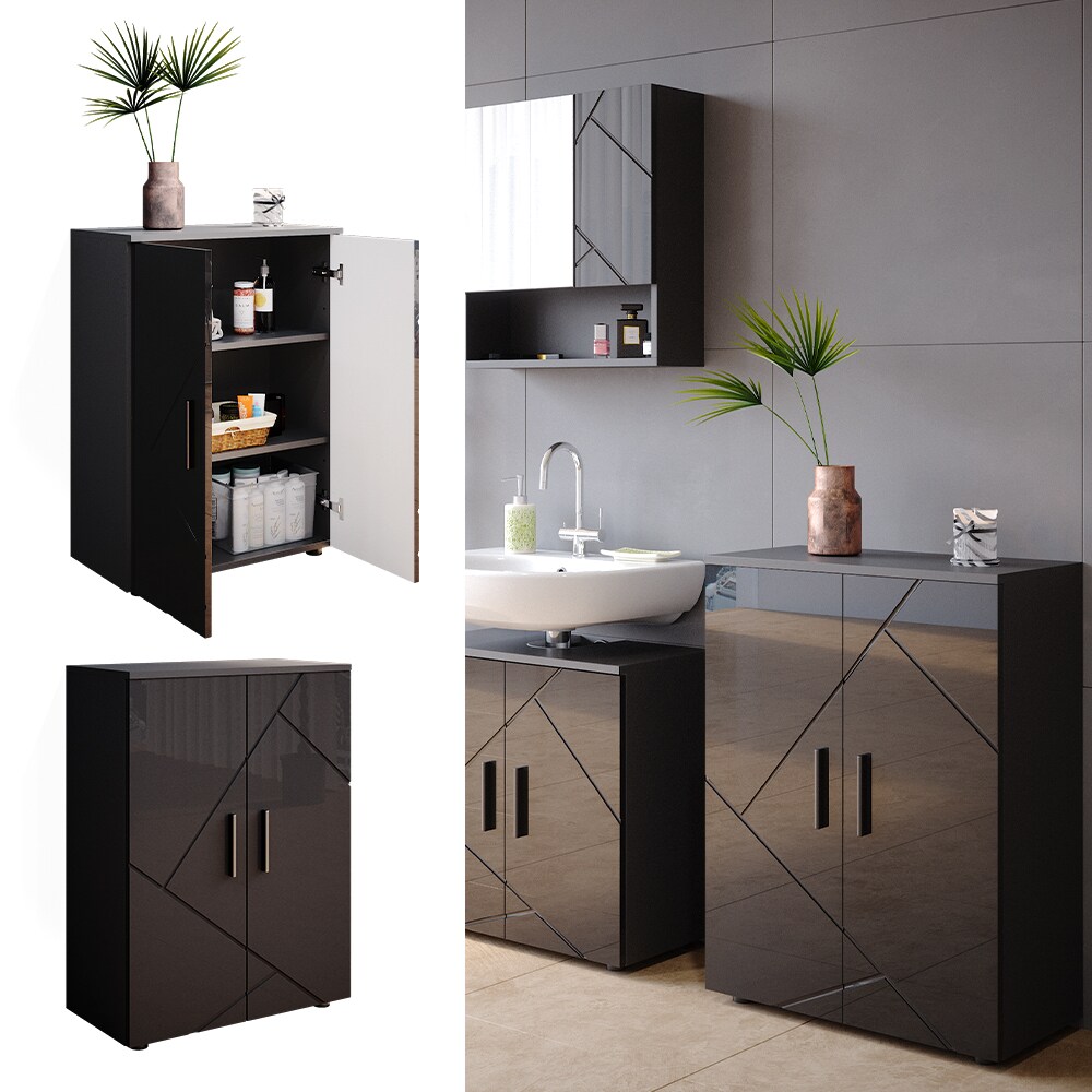 Vicco Badezimmerschrank Badschrank Kommode Irma Badm&ouml;bel Badkommode Sideboard 