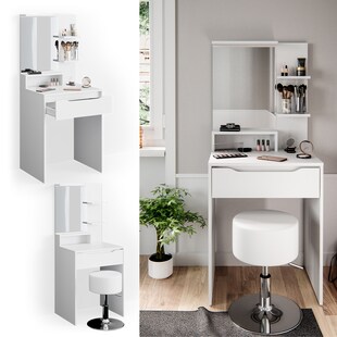 Vicco Schminktisch Frisiertisch Frisierkommode Ruben Hocker Spiegel Schublade 