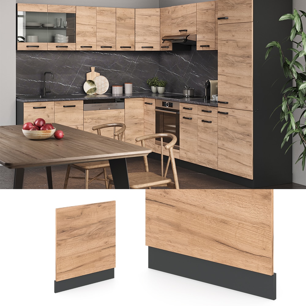 VICCO K&uuml;chenschrank Geschirrsp&uuml;lerblende 60 cm R-Line Anthrazit 