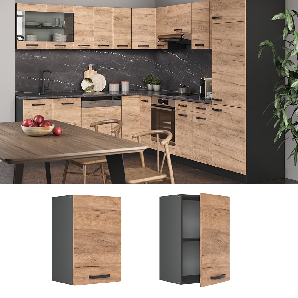 VICCO K&uuml;chenschrank H&auml;ngeschrank 40 cm R-Line Anthrazit 