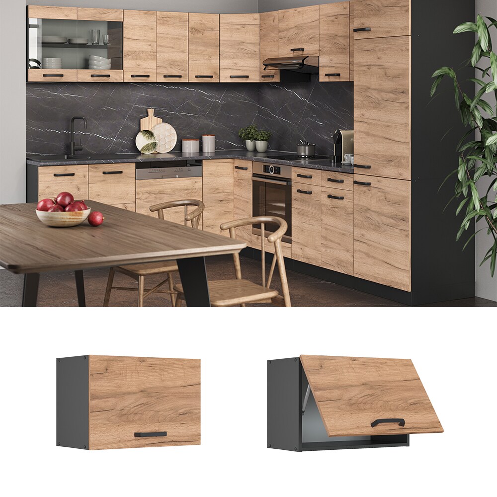 VICCO K&uuml;chenschrank H&auml;ngeschrank 60 cm flach R-Line Anthrazit 