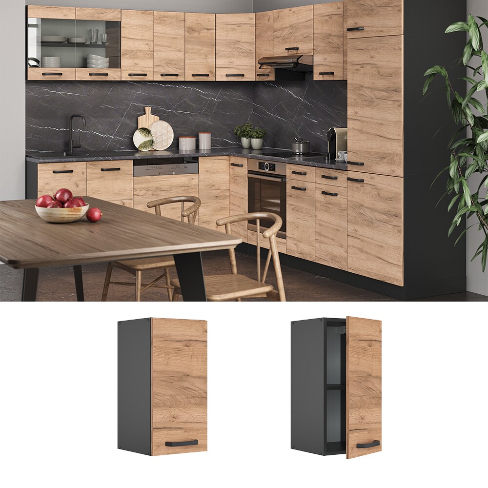 VICCO K&uuml;chenschrank H&auml;ngeschrank 30 cm R-Line Anthrazit 