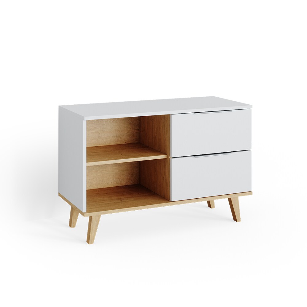 VICCO Kommode Nautica Sideboard wei&szlig; Eiche Anrichte Schrank Schublade Skandi 