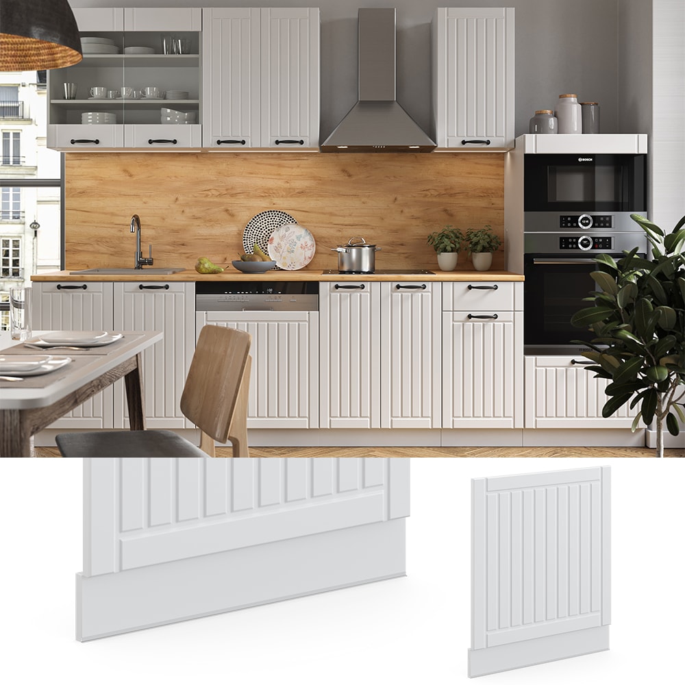 Vicco Geschirrsp&uuml;lerblende 60 cm FAME Line K&uuml;chenschrank K&uuml;chenzeile Landhaus Wei&szlig; 