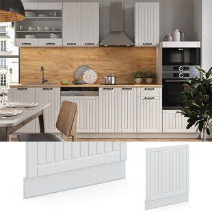 Vicco Geschirrspülerblende 60 cm FAME Line Küchenschrank Küchenzeile Landhaus Weiß 