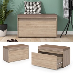 Vicco Sitzbank Schuhbank Sitztruhe Iker Sonoma Schuhschrank Sitzfläche Stauraum 