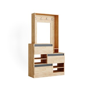 Flurgarderobe Schuhschrank Flurkommode Evia Flurmöbel Schuhregal Kommode Vicco 