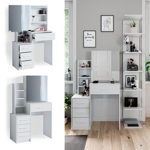 Vicco Schminktisch Frisiertisch Schminkkommode Conrada Frisierkommode Kommode 