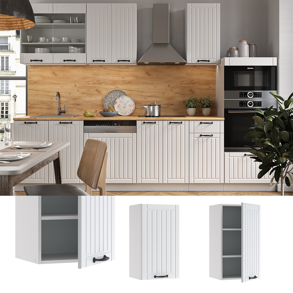 Vicco H&auml;ngeschrank 40 cm FAME Line K&uuml;chenschrank K&uuml;chenzeile Landhaus Wei&szlig; 