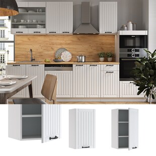 Vicco Hängeschrank 40 cm FAME Line Küchenschrank Küchenzeile Landhaus Weiß 