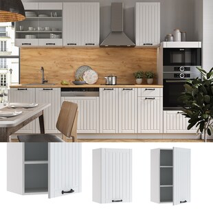 Vicco Hängeschrank 45 cm FAME Line Küchenschrank Küchenzeile Landhaus Weiß 