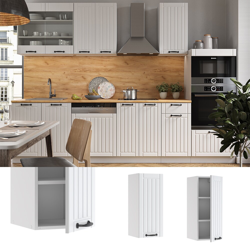 Vicco H&auml;ngeschrank 30 cm FAME Line K&uuml;chenschrank K&uuml;chenzeile Landhaus Wei&szlig; 