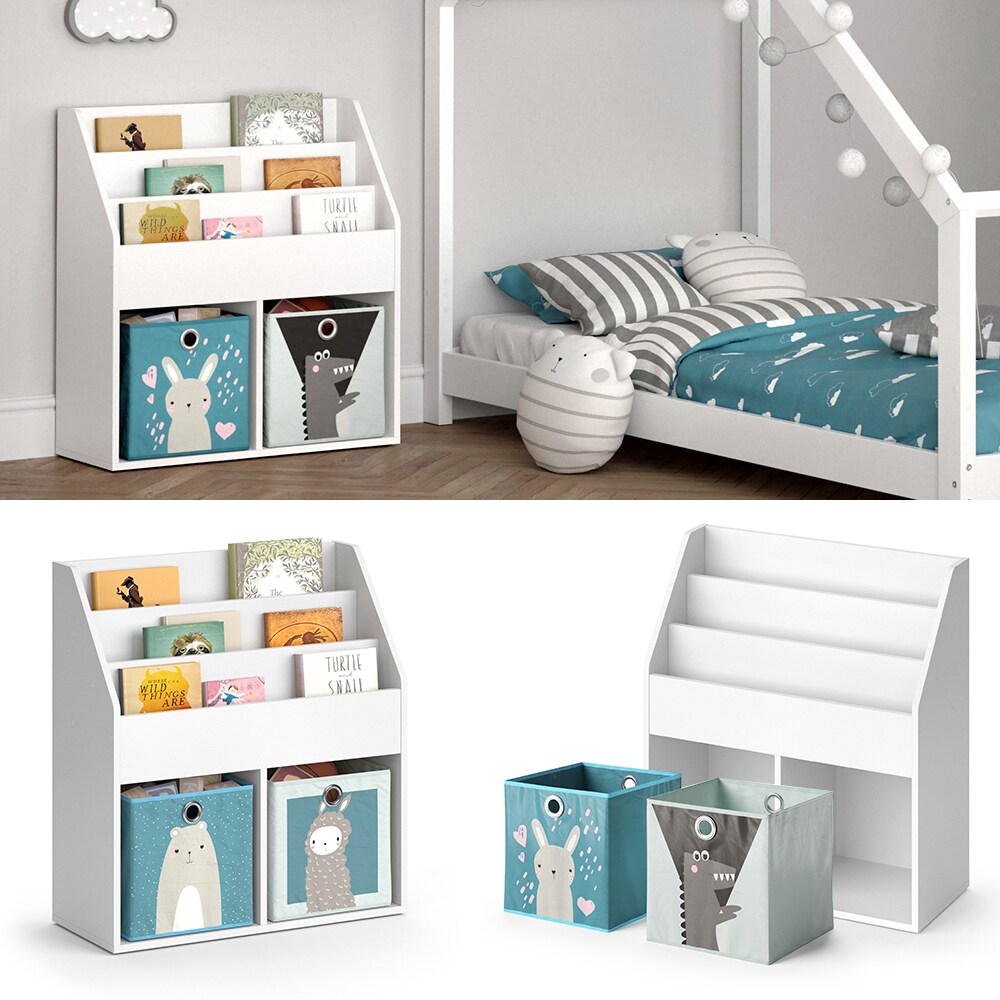 Vicco Kinderregal B&uuml;cherregal Aufbewahrungsregal Luigi Spielzeugablage Faltbox 