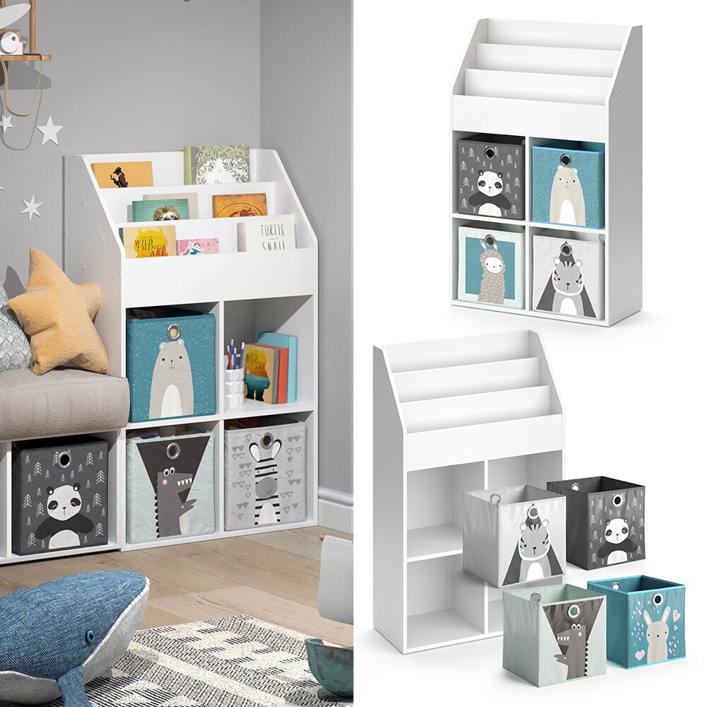 Vicco Kinderregal B&uuml;cherregal Aufbewahrungsregal Luigi Spielzeugablage Faltbox 