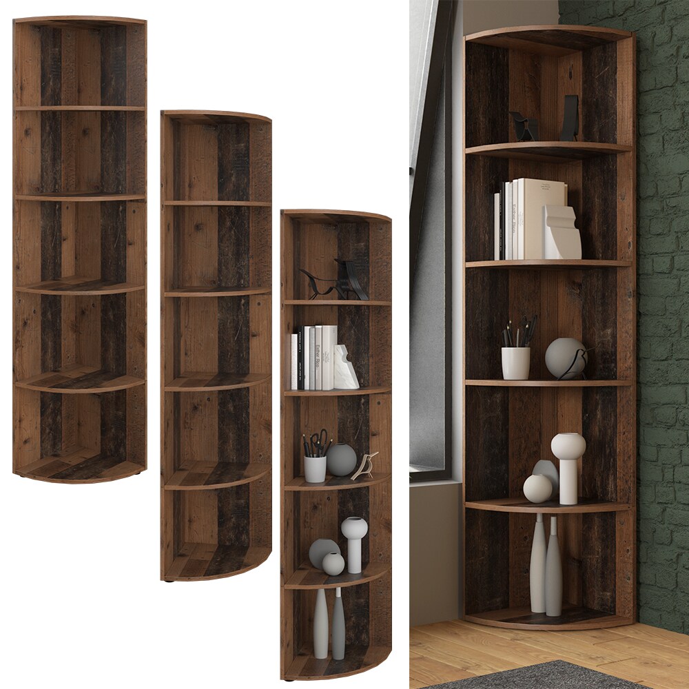 Vicco Eckregal K&uuml;chenregal Badregal Ecki 180 x 40 cm Old Style - Wohnzimmer 