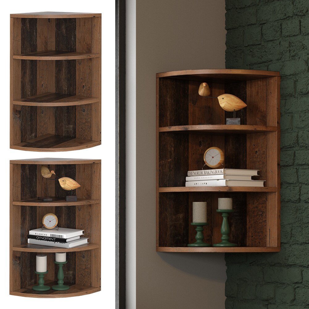 Vicco Eckregal Winkelregal K&uuml;chenregal Ecki 0,5 Badregal Standregal Old Style 