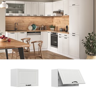 Vicco Hängeschrank 60 cm (flach) Weiß Küchenschrank Hängeschrank Küchenzeile R-Line 