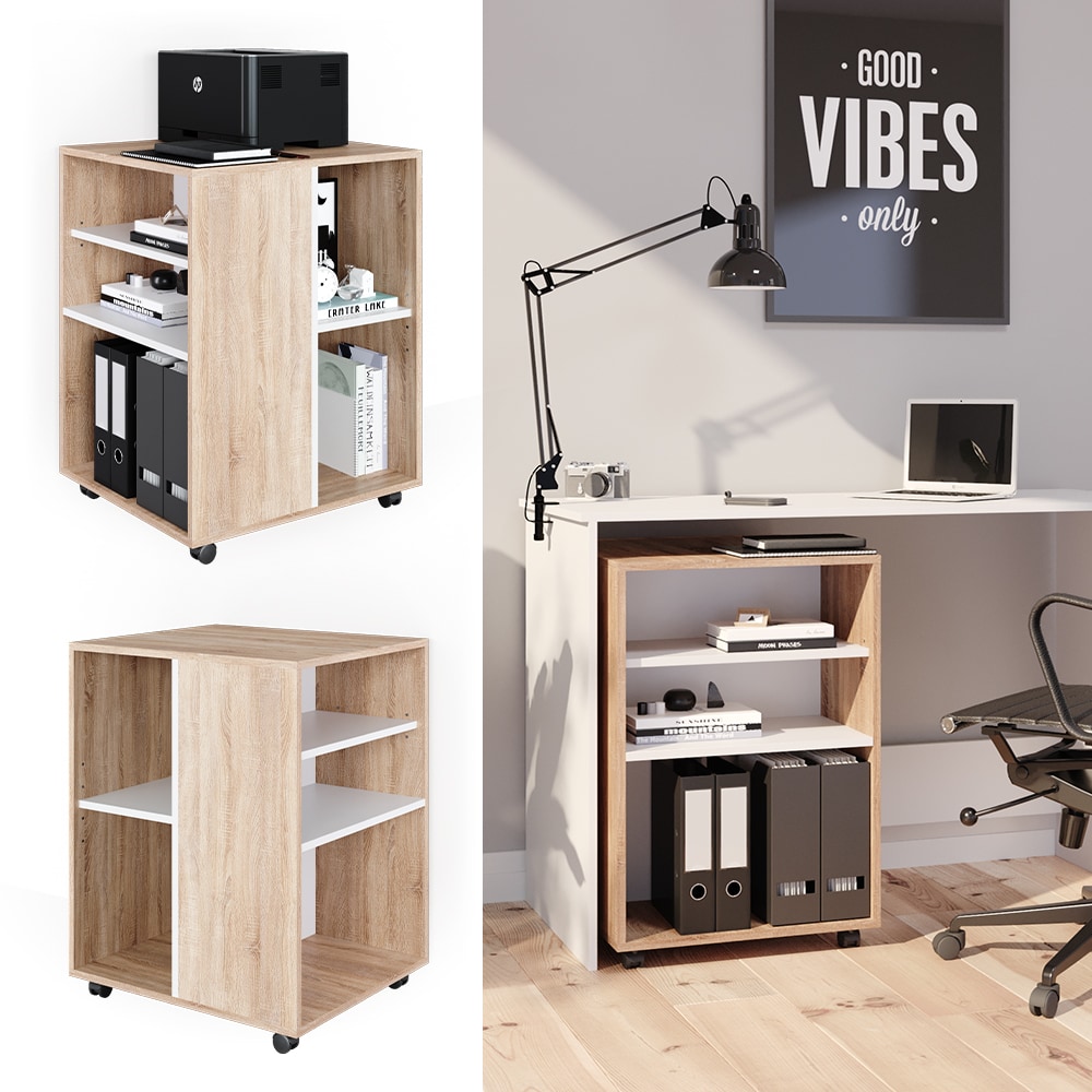 Vicco Rollcontainer B&uuml;rocontainer B&uuml;roschrank Schreibtisch Aktenschrank SON 